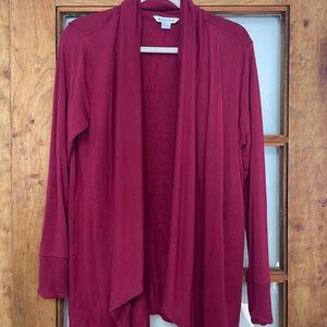 Athleta Women’s Red Open Front Cardigan